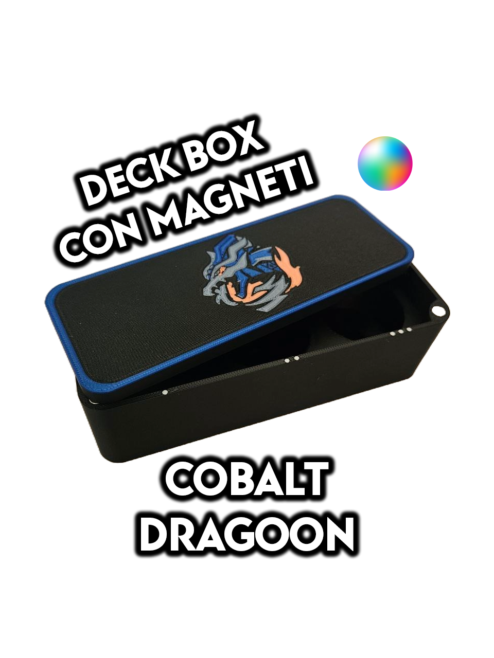 Deck Box Cobalt Dragoon (Retro) Magnetico